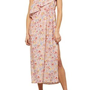 BCBG one shoulder ruffle dress